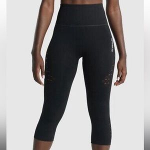 GymShark Black Energy Seamless + Cropped Leggings